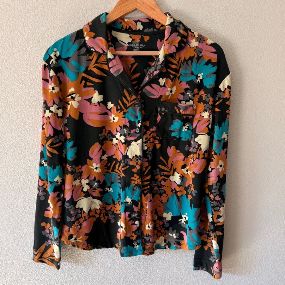 Koolaburra by UGG Jersey Pajama Set Floral Size XS - Picture 4 of 14